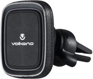 📱 volkano universal magnetic car vent phone holder with 6 ultra powerful magnets, secure adjustable locking system - compatible with iphone, samsung galaxy, google pixel, mini tablets - magnetic vent hold series logo