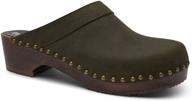 👞 top quality sandgrens swedish bergen men's shoes: genuine leather & classic wooden sole logo