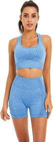 img 4 attached to Toplook Seamless Workout Outfits Shorts Sports & Fitness