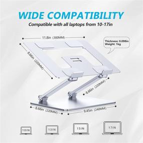 img 2 attached to Adjustable Ergonomic Aluminium Heat Vent Compatible Laptop Accessories