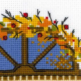 img 1 attached to RIOLIS Autumn Window Counted Stitch