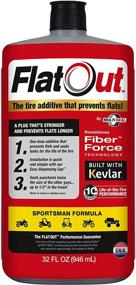 img 3 attached to 🔧 FlatOut 99908 Tire Sealant: Sportsman Formula - Ideal for ATVs, UTVs, Golf Carts, Dirt Bikes, Jeeps & More - 32-Ounce, 4-Pack