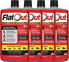 img 4 attached to 🔧 FlatOut 99908 Tire Sealant: Sportsman Formula - Ideal for ATVs, UTVs, Golf Carts, Dirt Bikes, Jeeps & More - 32-Ounce, 4-Pack