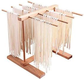 img 4 attached to 🍝 Hang and Dry Pasta with Ease: HAOKUNG Foldable Noodle Stand for Easy Kitchen Storage and Drying