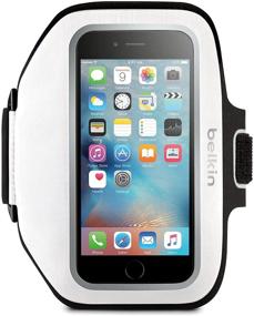 img 4 attached to 📱 Belkin Sport-Fit Plus Armband: Perfect Fit for iPhone 6 Plus / 6S Plus, Fitbit Alta, Blaze, and Charge HR (White)