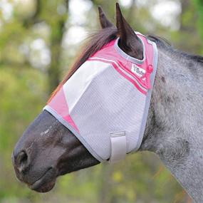 img 2 attached to 🐴 Cashel Crusader Horse Fly Mask - Pink (Warmblood Size) - Supporting Charity