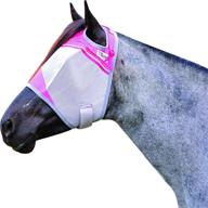 🐴 cashel crusader horse fly mask - pink (warmblood size) - supporting charity logo
