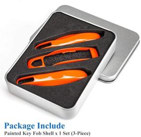 img 3 attached to AeroBon 3-Piece Painted Key Cover/ Key Fob Shell Cover Compatible With Porsche Key Shell (MK1)