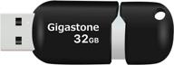 💾 gigastone v10 32gb usb2.0 flash drive: high-speed 32gb thumb drive with capless retractable design logo