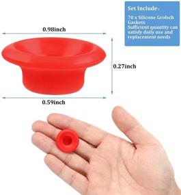 img 3 attached to 🍾 Set of 70 Silicone Rubber Gaskets: Leak-proof Sealing Replacements for Home Brew Beer Soda Bottle Swing Tops