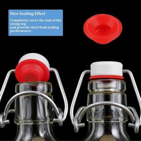 img 1 attached to 🍾 Set of 70 Silicone Rubber Gaskets: Leak-proof Sealing Replacements for Home Brew Beer Soda Bottle Swing Tops