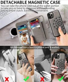 img 3 attached to CASEOWL Wallet Case Compatible For IPhone 12 Pro Max Cell Phones & Accessories
