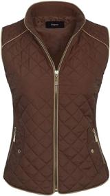 img 1 attached to 🧥 KOGMO Ladies' Zip Up Quilted Vest, Fully Lined, Lightweight, Sizes S-3X