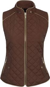 img 4 attached to 🧥 KOGMO Ladies' Zip Up Quilted Vest, Fully Lined, Lightweight, Sizes S-3X