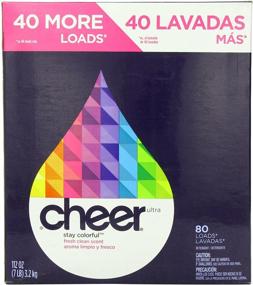 img 4 attached to 🌼 Cheer Fresh Clean Scent Powder Detergent - 80 Loads, 112 Oz