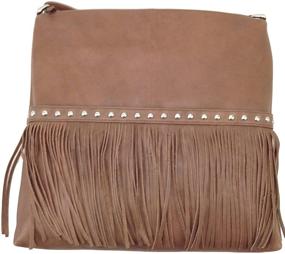 img 1 attached to 👜 Stylish Leather Fringe Hobo Handbag: Elevate Your Fashion Game!