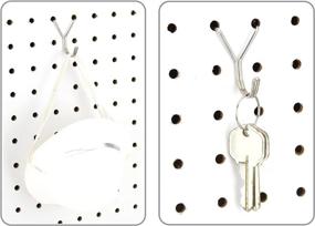 img 1 attached to 🔗 Stainless Steel Pegboard J Hook: Durable Inch Hooks for Organizing & Hanging