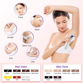 img 1 attached to 🏻 Permanent Painless Laser Hair Removal: Upgraded 999,999 Flashes At-Home Device for Women & Men - Facial & Whole Body