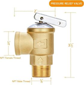 img 1 attached to Circrane 0.75 Inch IPS Isolator Tankless Water Heater Service Valve Kit with Pressure Relief Valve, NPT Thread &amp; Lead-free Brass - Improved SEO