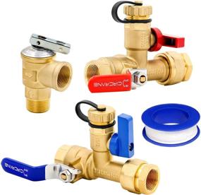 img 4 attached to Circrane 0.75 Inch IPS Isolator Tankless Water Heater Service Valve Kit with Pressure Relief Valve, NPT Thread &amp; Lead-free Brass - Improved SEO