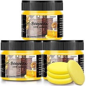 img 4 attached to 🪵 3-Piece CARGEN Wood Seasoning Beewax Set - Natural Beewax for Traditional Wood Waxing. Multipurpose Beeswax Furniture Polish for Optimal Wood Care and Furniture Polishing