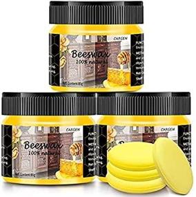 img 2 attached to 🪵 3-Piece CARGEN Wood Seasoning Beewax Set - Natural Beewax for Traditional Wood Waxing. Multipurpose Beeswax Furniture Polish for Optimal Wood Care and Furniture Polishing