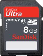 sandisk ultra sdhc 8gb class 4 flash memory card review logo
