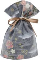 🎁 gift mate 21018-6 6-piece drawstring gift bags, medium: discover non-woven asian garden elegance! logo