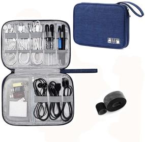 img 4 attached to Электронный органайзер универсальных аксессуаров для офисной электроники в сумках и футлярах для кабелей