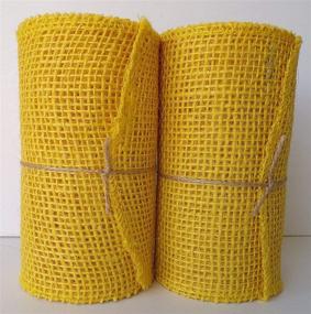 img 2 attached to Yellow Burlap Ribbon Rolls Pack