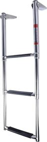 img 2 attached to 🛶 Hoffen 3-Step Telescopic Boat Drop Ladder with Swim Step - Stainless Steel