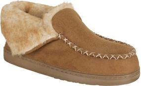 img 3 attached to Nonslip Boys' Outdoor Chaps Moccasin Slipper Shoes