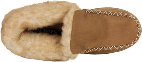 img 1 attached to Nonslip Boys' Outdoor Chaps Moccasin Slipper Shoes