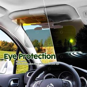 img 3 attached to 🌞 2 Pack - Premium Quality Car Windshield TAC Sun Visor: Zone Tech Universal Sunshade and Night Vision Anti-Glare Windshield Driving Visor with Anti-Dazzle Technology