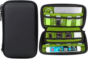 img 4 attached to Aprince Waterproof Memory Card Case & Gadget Organizer – Perfect for Traveling with External Hard Drives, USB Flash Drives & Power Banks