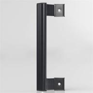 🚪 t-haken sliding door pull: upgraded glass door handle 6-5/8 in. mounting holes - replace damaged pull with aluminum patio pull handle (black) logo