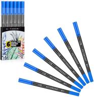 🖌️ hethrone dual markers brush pen - vibrant blue markers for adult coloring books logo