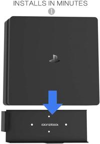 img 1 attached to Monzlteck PS4 Slim Wall Mount: Optimal Space Saving Solution, Customized for Perfect Fit, Effortless Installation