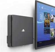 monzlteck ps4 slim wall mount: optimal space saving solution, customized for perfect fit, effortless installation logo