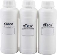 premium 3x 500ml darkroom chemical storage bottles: ideal film photo developing equipment (white) logo