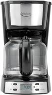 betty crocker bc-2809cb: sleek and efficient 12-cup digital coffee maker logo