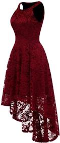 img 3 attached to Dressystar Halter Cocktail Bridesmaid Burgundy Women's Clothing for Dresses
