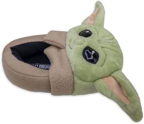 img 2 attached to 👣 The Mandalorian Baby Yoda Kids Slippers – Star Wars Toddler and Boys Footwear