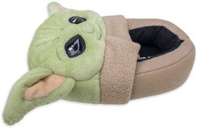 img 1 attached to 👣 The Mandalorian Baby Yoda Kids Slippers – Star Wars Toddler and Boys Footwear