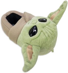 img 3 attached to 👣 The Mandalorian Baby Yoda Kids Slippers – Star Wars Toddler and Boys Footwear