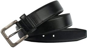 img 1 attached to Premium Metro Black Nickel Free Belt - Must-Have Men's Accessory for Style and Comfort