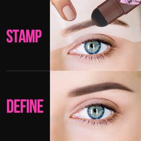 img 2 attached to 👁️ iMethod Eyebrow Stamp and Stencil Kit: Perfect Brow Shaping, Long-lasting Waterproof Brown - 1 Step Stamp, 20 Stencils