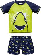 👶 nixlepus toddler sleeve swimsuit bathing boys' clothing – dive into swim fun! логотип