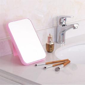 img 3 attached to JOLY Tabletop Vanity Makeup Mirror - 4 Color Options, Choose Your Favorite (Pink)