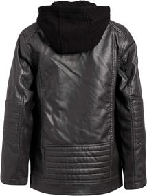 img 3 attached to Urban Republic Leather Jacket Fleece Boys' Clothing in Jackets & Coats